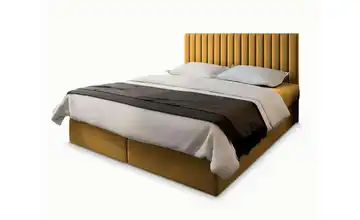 MASSENO Boxbett mit Bettkasten Bresel 180x200 cm Gelb