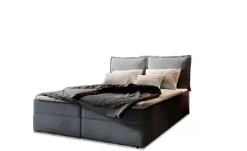 MASSENO Boxbett mit Bettkasten Lente 180x200 cm Dunkelgrau