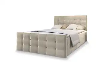 MASSENO Boxbett mit Bettkasten Amon 140x200 cm Beige