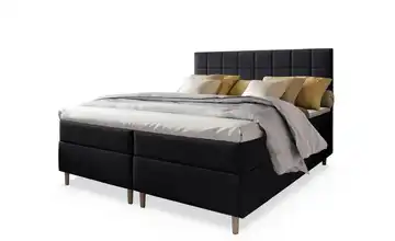 MASSENO Boxbett mit Bettkasten Ibiza 160x200 cm Schwarz