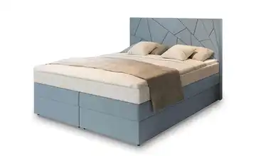 MASSENO Boxbett mit Bettkasten Trani 180x200 cm Blau