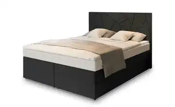 MASSENO Boxbett mit Bettkasten Trani 160x200 cm Schwarz