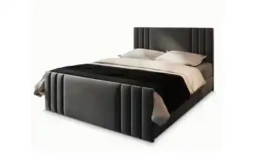 MASSENO Boxbett mit Bettkasten Kanes 160x200 cm Grau