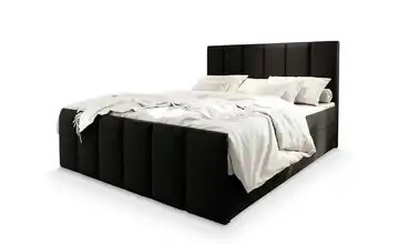 MASSENO Boxbett mit Bettkasten Lago 180x200 cm Schwarz