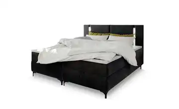 MASSENO Boxbett mit Bettkasten Alba 180x200 cm Schwarz
