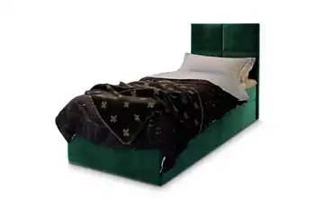 MASSENO Boxbett Lena 100x200 cm Grün Velours