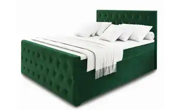 MASSENO Boxbett mit Bettkasten Fondi 160x200 cm Grün