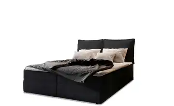 MASSENO Boxbett mit Bettkasten Lente 140x200 cm Schwarz