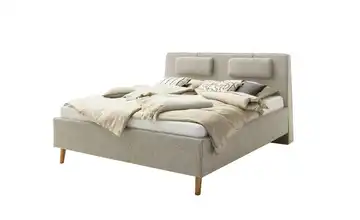 SCHÖNER WOHNEN Kollektion Polsterbett Madrid Eiche (Nachbildung) mit Bettkasten Grau