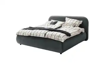 SCHÖNER WOHNEN Kollektion Polsterbett in 180x200 cm Lissabon mit Bettkasten Anthrazit