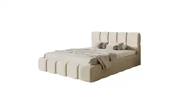 Polsterbett Cloudy ohne Bettkasten 200x200 cm Hellbeige Chenille