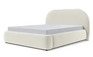 Selsey Polsterbett mit Bettkasten Ovo Velours 180x200 cm Creme