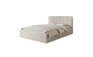 Selsey Polsterbett mit Bettkasten Tilio Creme 160x200 cm