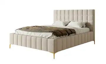 Selsey Polsterbett mit Bettkasten Szejlo 180x200 cm Taupe