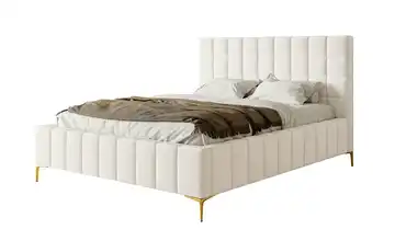 Selsey Polsterbett mit Bettkasten Szejlo 180x200 cm Creme