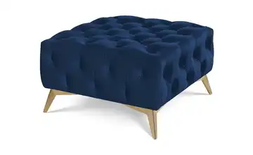 Hocker Blau Goldfarben