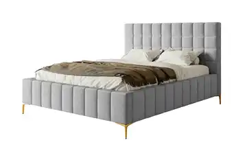 Selsey Polsterbett mit Bettkasten Szejlo 160x200 cm Grau