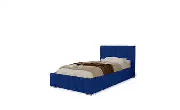 Polsterbett mit Stauraum Ayr Dunkelblau 80x200 cm