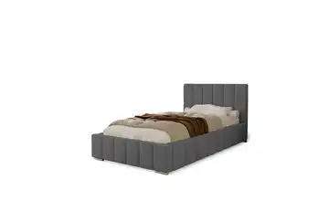 Polsterbett mit Stauraum Ayr Dunkelgrau 80x200 cm