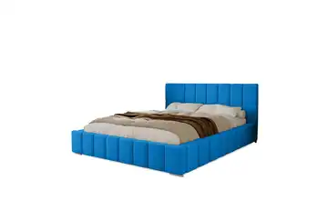 Polsterbett mit Stauraum Ayr Blau 180x200 cm