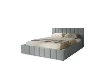 Polsterbett mit Stauraum Margate 160x200 cm Grau