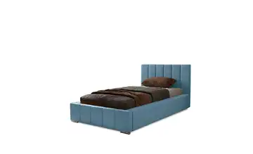 Polsterbett mit Stauraum Nelia 80x200 cm Hellblau