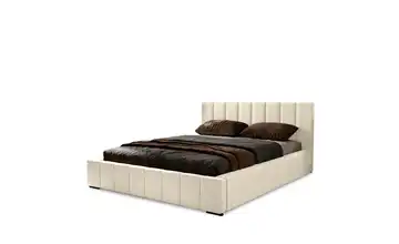 Polsterbett mit Stauraum Nelia Beige 200x200 cm