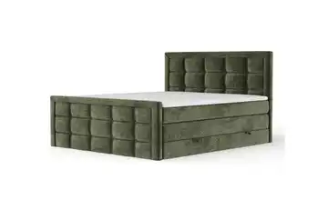 Boxspringbett mit Stauraum 182 cm 180x200 cm Olivgrün