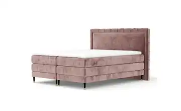 Boxspringbett 207 cm 180x200 cm Rosa