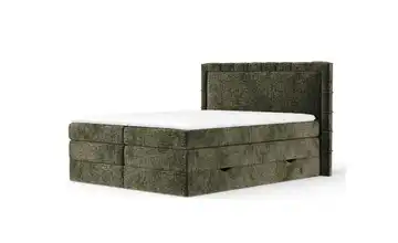 Boxspringbett mit Stauraum 187 cm 160x200 cm Olivgrün