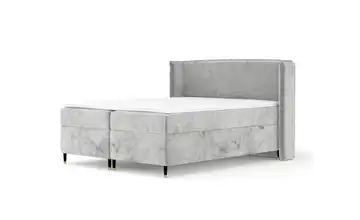 Boxspringbett mit Stauraum 158 cm 140x200 cm Hellgrau