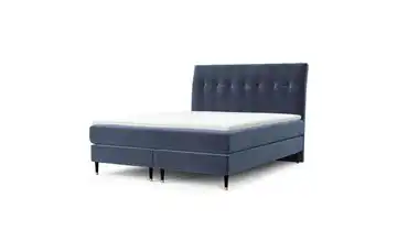 Boxspringbett 162 cm 160x200 cm Marineblau