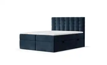 Boxspringbett mit Stauraum 122 cm 120x200 cm Blau