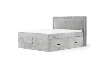 Boxspringbett mit Stauraum 167 cm 140x200 cm Hellgrau