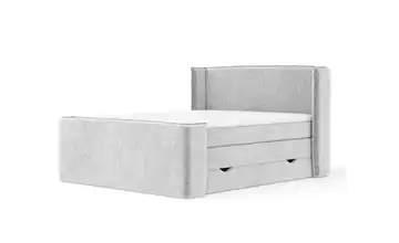 Boxspringbett mit Stauraum 158 cm 140x200 cm Hellgrau