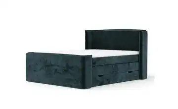Boxspringbett mit Stauraum 198 cm 180x200 cm Türkis/Petrol