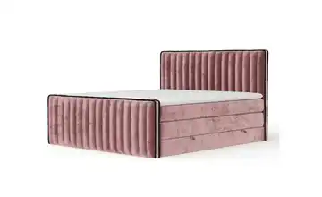 Boxspringbett mit Stauraum 184 cm 180x200 cm Rosa