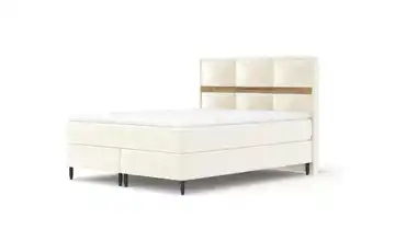 Boxspringbett 185 cm 180x200 cm Creme