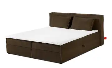 KONSIMO Boxbett 180 cm x 200 cm 185 cm 180x200 cm Dunkelbraun
