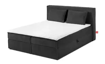KONSIMO Boxbett 140 cm x 200 cm 145 cm 140x200 cm Dunkelgrau
