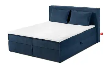KONSIMO Boxbett 140 cm x 200 cm 145 cm 140x200 cm Marineblau