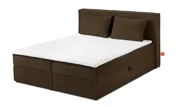 KONSIMO Boxbett 140 cm x 200 cm 145 cm 140x200 cm Dunkelbraun