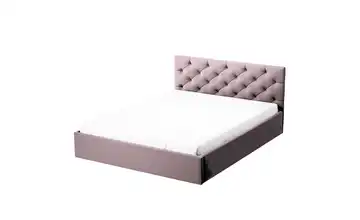 Polsterbett mit Bettkasten Sara Rosa 90x200 cm