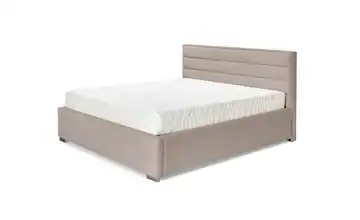 Polsterbett mit Bettkasten Cezar Dunkelbeige 140x200 cm