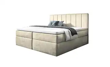 Boxbett mit Bettkasten Havana Hellbeige 160x200 cm