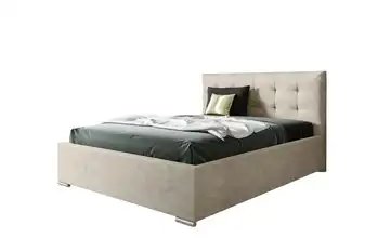 Polsterbett mit Bettkasten Play 140x200 cm Hellbeige