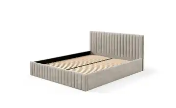 Polsterbett mit Bettkasten Sona Beige 140x200 cm