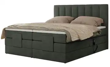 Motor Boxspringbett mit Bettkasten Comforto 140x200 cm H3 Dunkelgrau