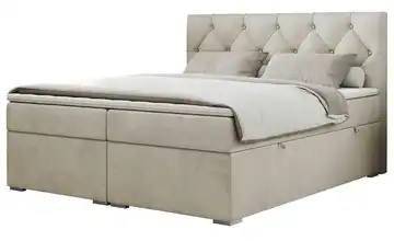 Boxbett mit Bettkasten Alda 140x200 cm H3 Creme