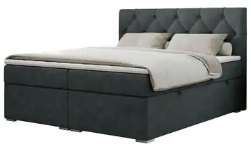 Boxbett mit Bettkasten Alda 140x200 cm H3 Dunkelgrau